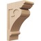 Ekena Millwork 11"W x 22"D x 33"H Classic Mayflower Rough Cedar Woodgrain TimberThane Corbel, Primed Tan CORUR11X22X33MAYRCPR - alternate 1